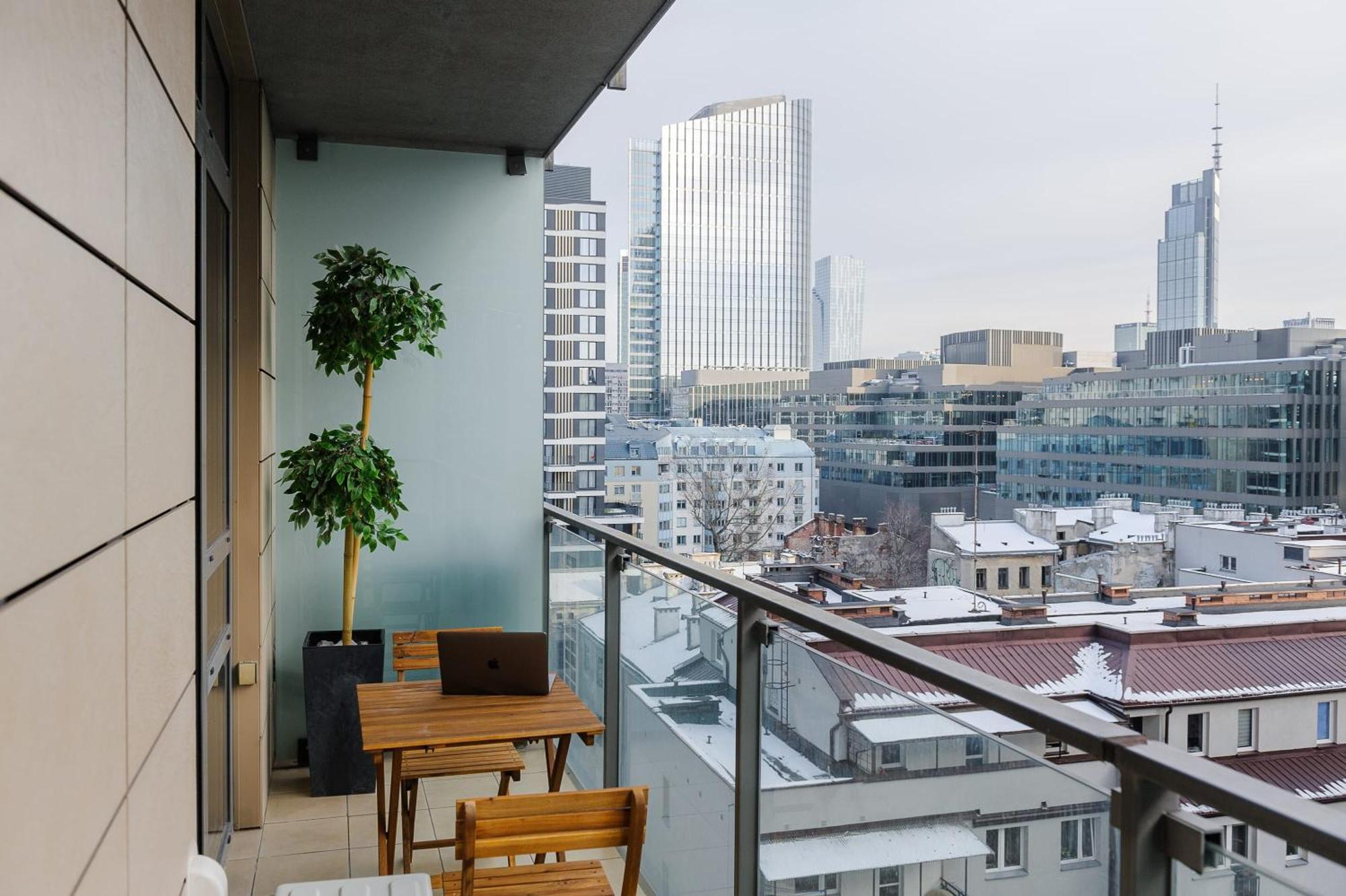 Lumina Apart With Balcony Platinum Tower Warszawa Eksteriør billede